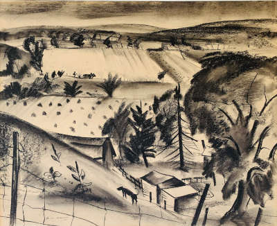 Farm fields, 1941