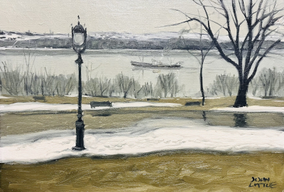 Fleuve St-Laurent en avril, Québec